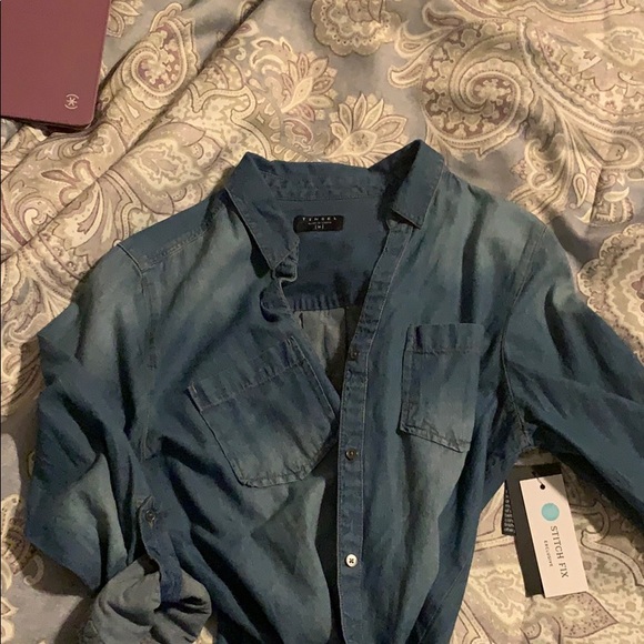 Blue Jean button down - Picture 1 of 1